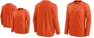 Nike Men's Orange Chicago Bears Sideline Team Performance Pullover Sweatshirt